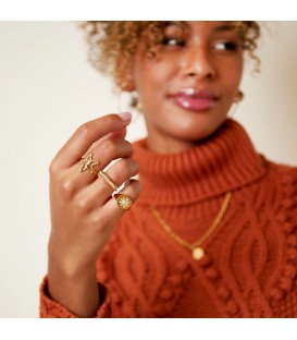 Zilverkleurige ring met grote ster van zirkoonsteentjes (17)