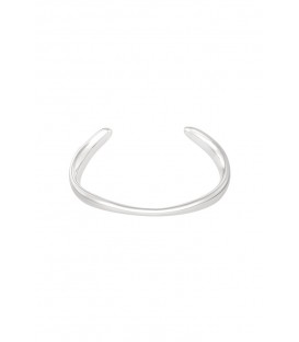 Zilverkleurige bangle armband