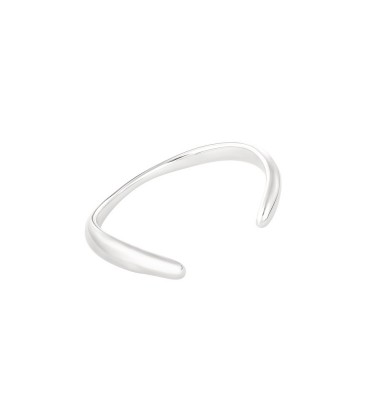 Zilverkleurige bangle armband