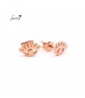 Rose gold kleurige oorbellen