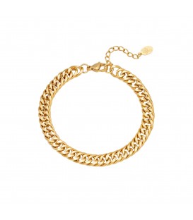 Goudkleurige chain armband