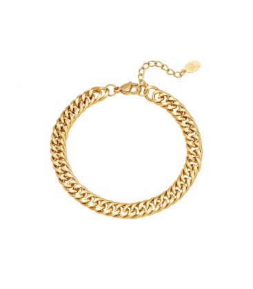 Goudkleurige chain armband