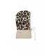 Beige balaclave met panter print